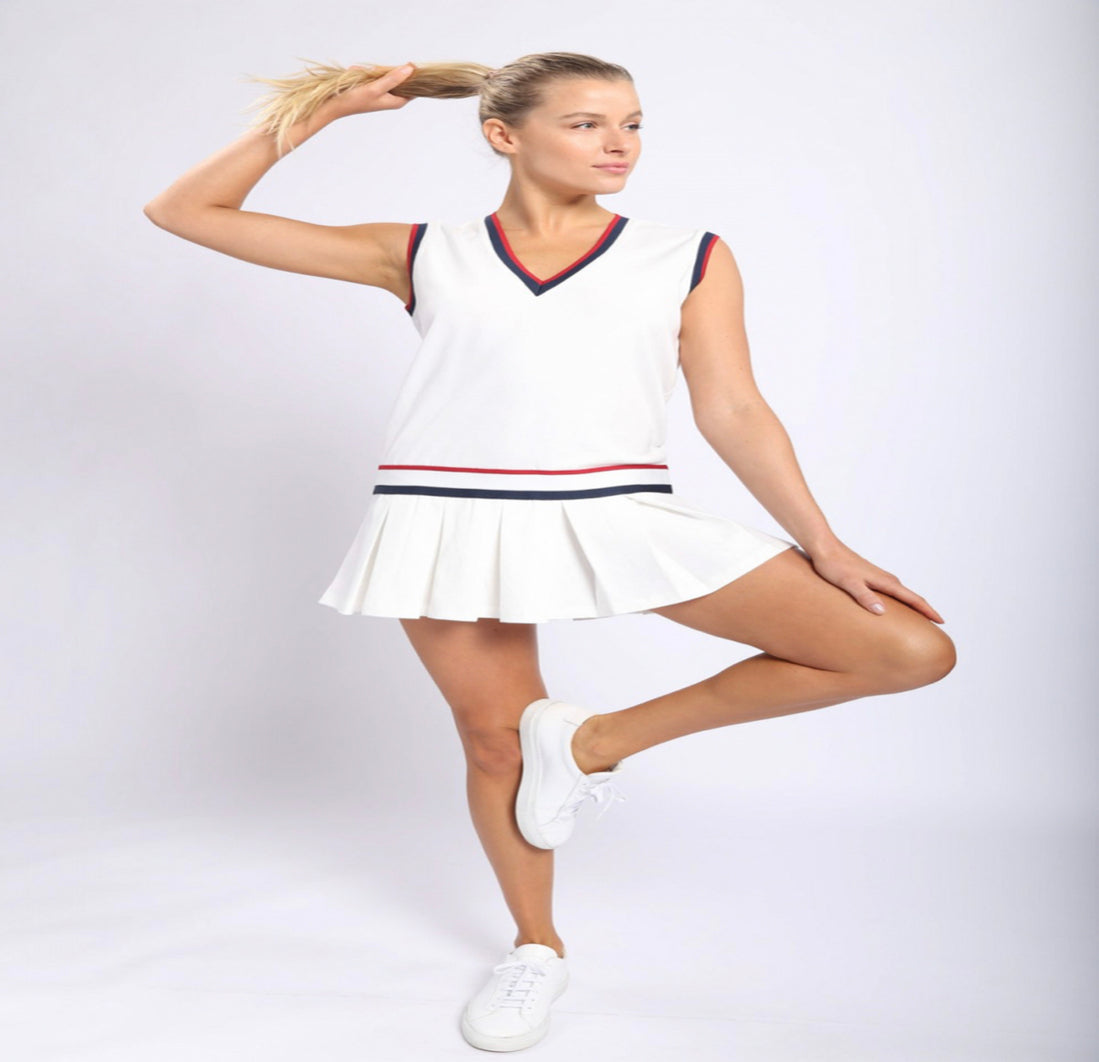 V-Neck Cotton Dress
