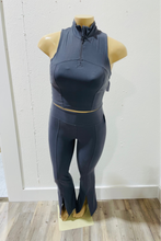 Load image into Gallery viewer, BUTTER HIGH WAIST FULL LENGTH FLARED LEGGINGS WITH FRONT SLIT
