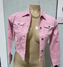 Load image into Gallery viewer, Pink Jean Jacket
