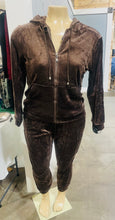 Load image into Gallery viewer, Brown Velour Tracksuit
