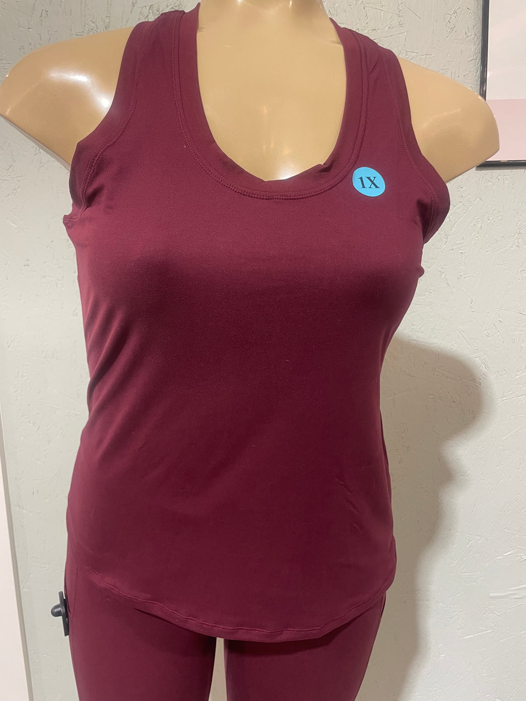 Burgundy Racer Back Top