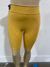 Load image into Gallery viewer, Mustard biker shorts
