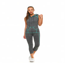 Load image into Gallery viewer, Women wearing Zip Up Capri Set
