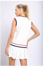 Load image into Gallery viewer, Back side of Women wear White Color V-Neck Cotton Dress
