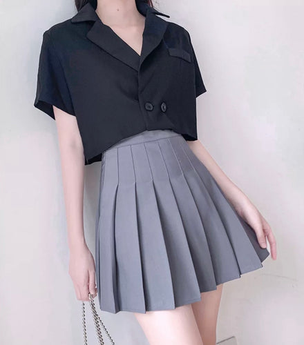 Women wearing Sexy Mini Pleated Skort