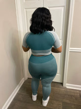 Load image into Gallery viewer, Teal Green Activewear Set
